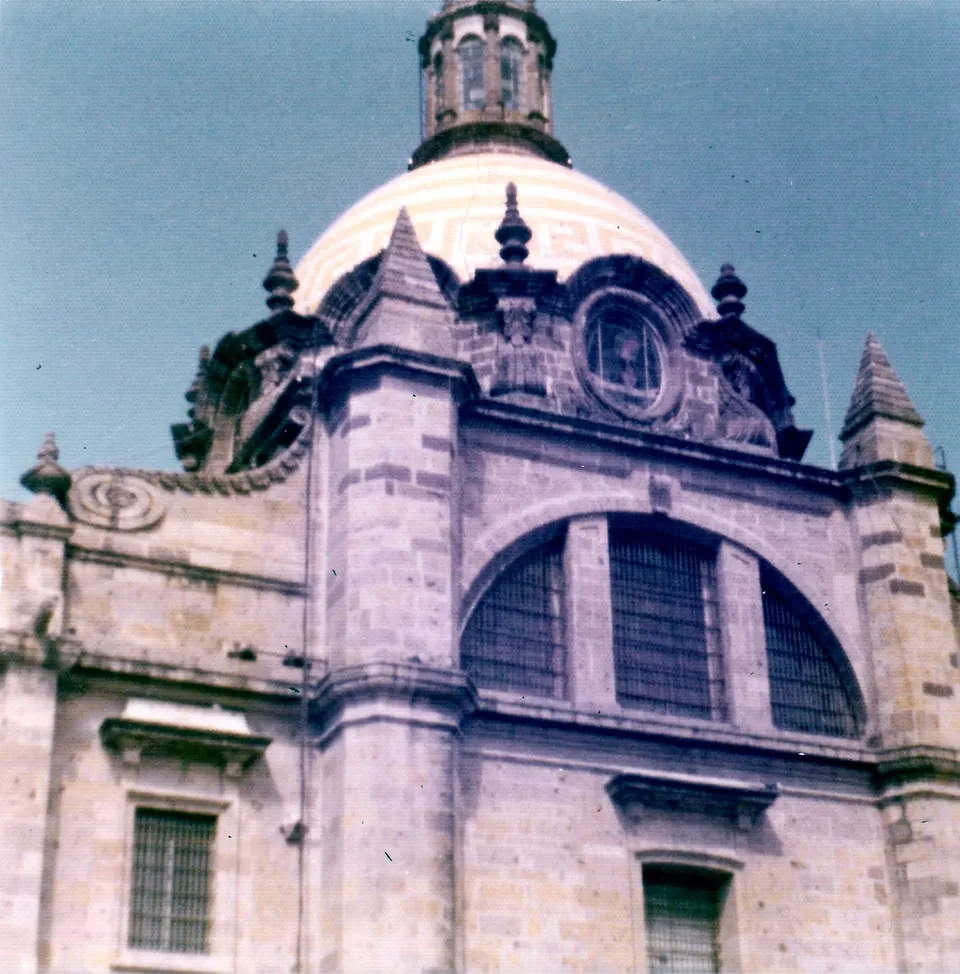 Guadalajara, Jalisco, Mexico, 1974.  Cathedral dome. en mexico