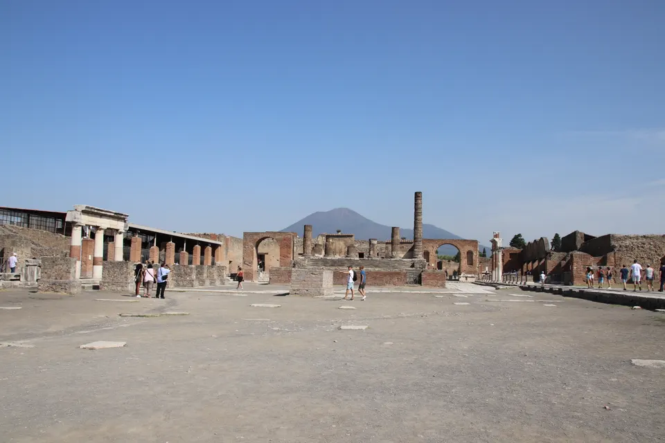 Las ruinas del foro de Pompeya.