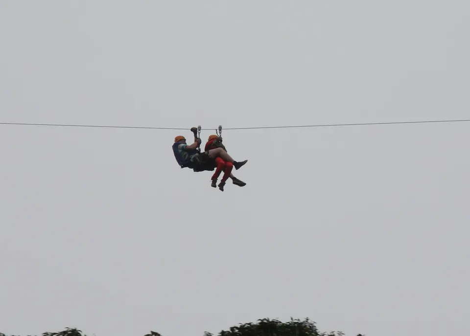 Zip line ride in Monteverde Cloud Forest Reserve — in Puntarenas Province, Costa Rica. en monteverde