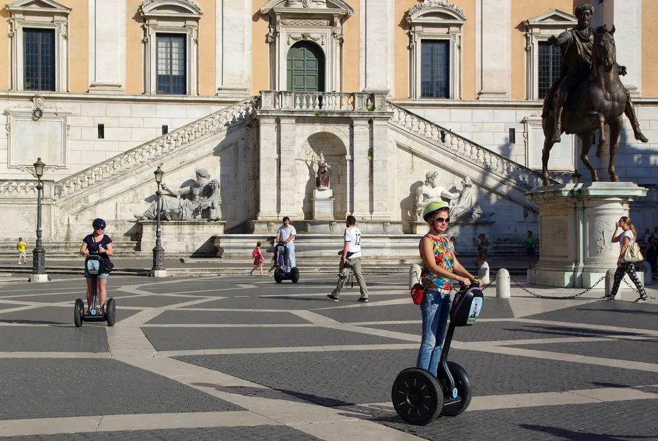 La Piazza del Campidoglio, diseñada por Miguel Ángel.