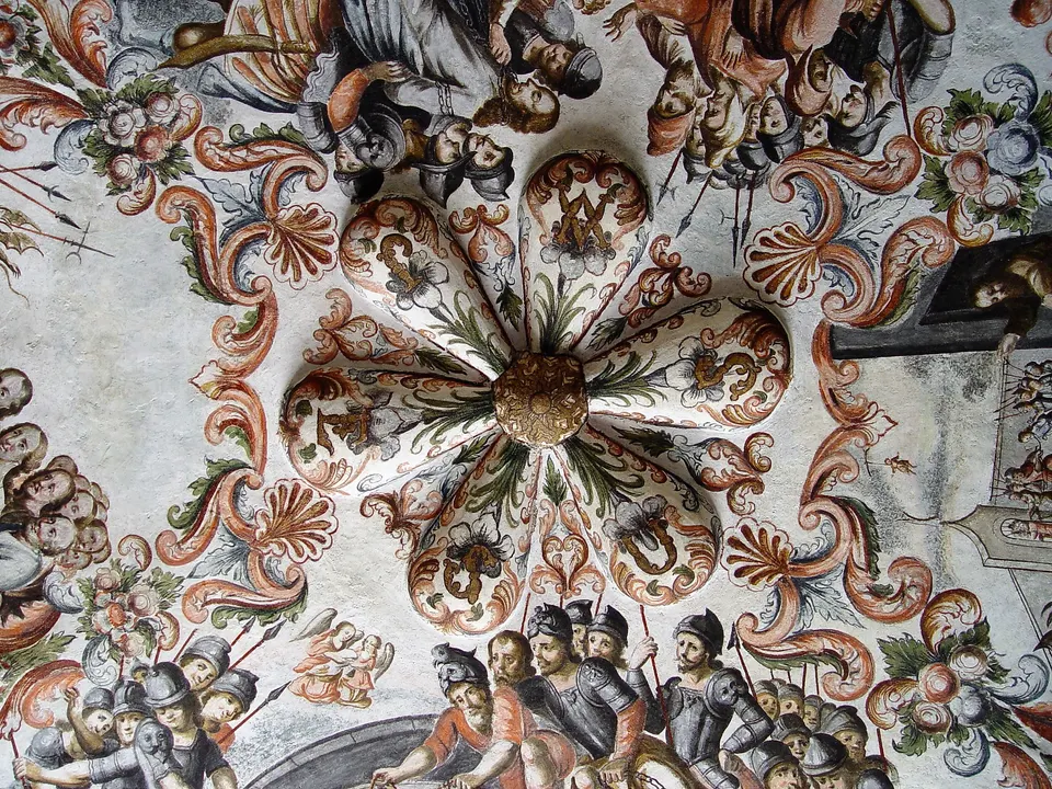 Bóvedas y murales barrocos novohispanos en el Santuario de Jesús Nazareno de Atotonilco.