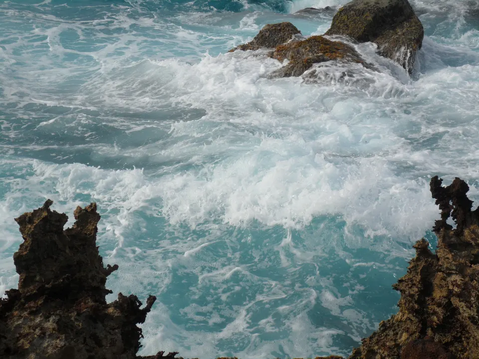 Costa rocosa de Andicuri, en el litoral noreste de Aruba.