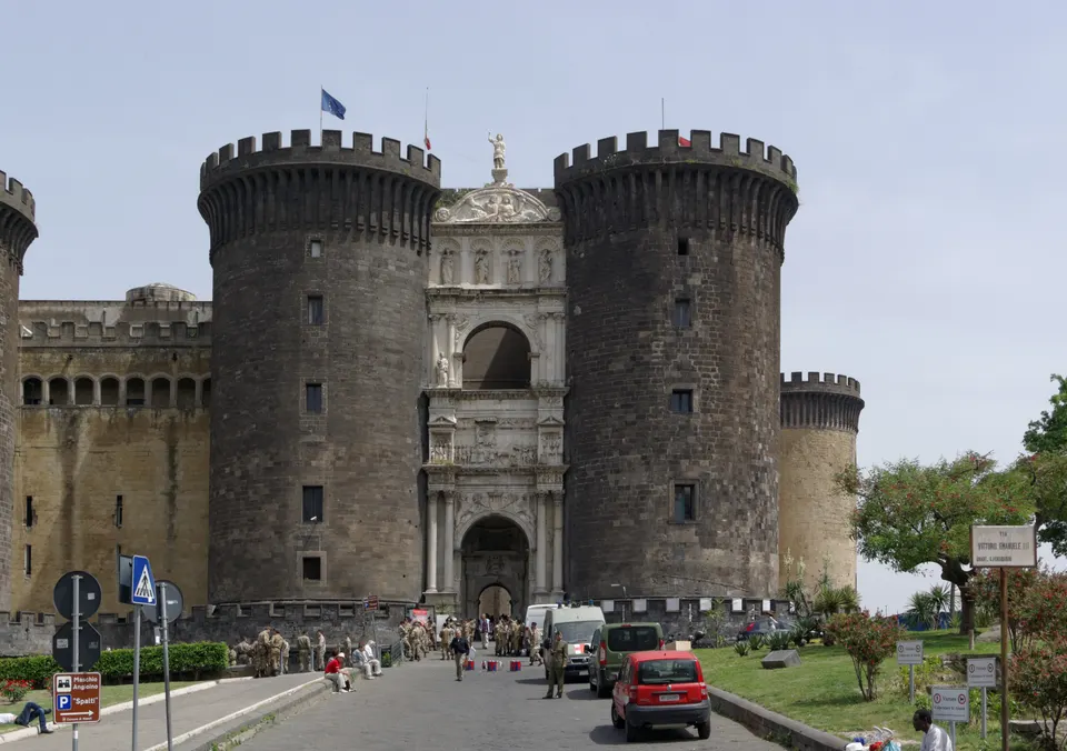 El Castel Nuovo (Maschio Angioino), en Nápoles.
