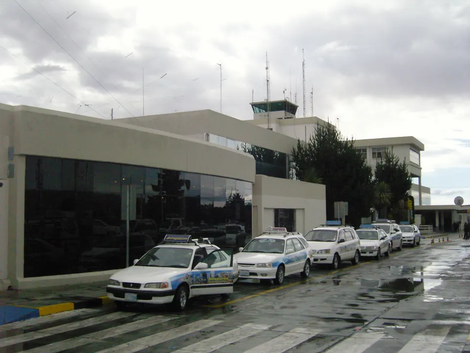 Terminal de pasajeros del Aeropuerto Internacional de El Alto a 4.061 m de altitud.