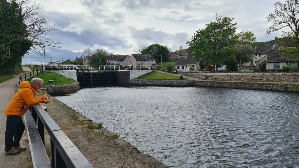 Las esclusas de Muirtown, en el Canal Caledonio, Inverness.