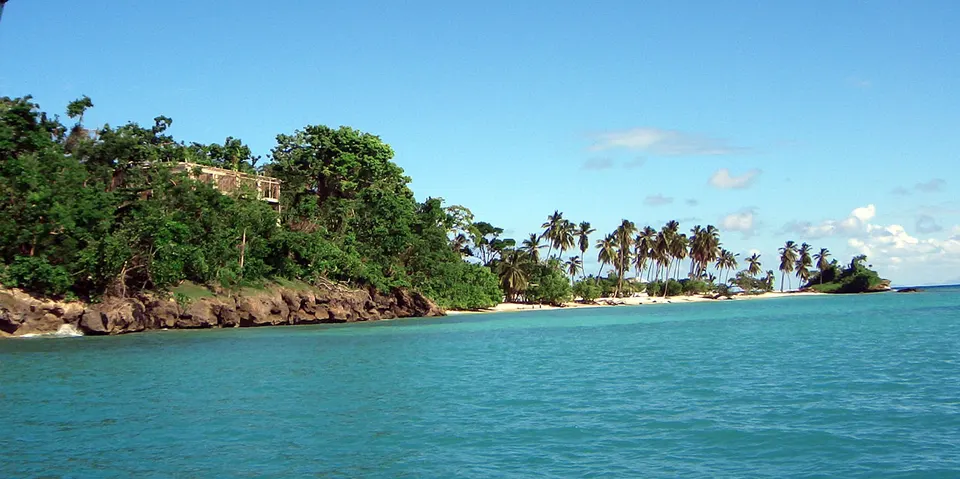 Cayo Levantado, isla en la Bahía de Samaná.