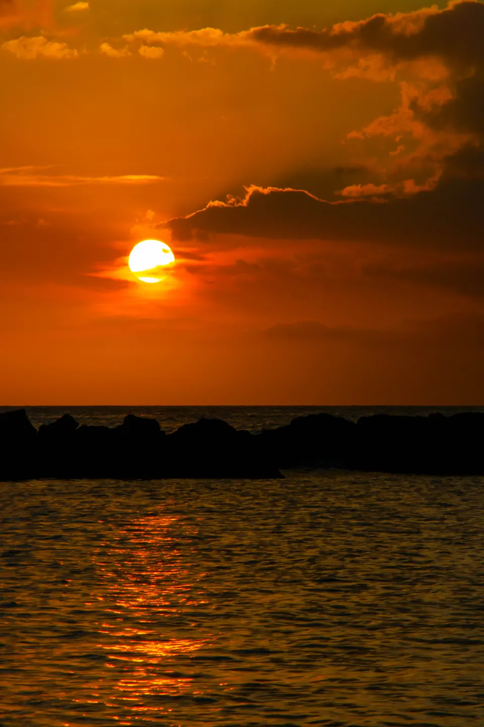 Atardecer en Mambo Beach, Curazao.