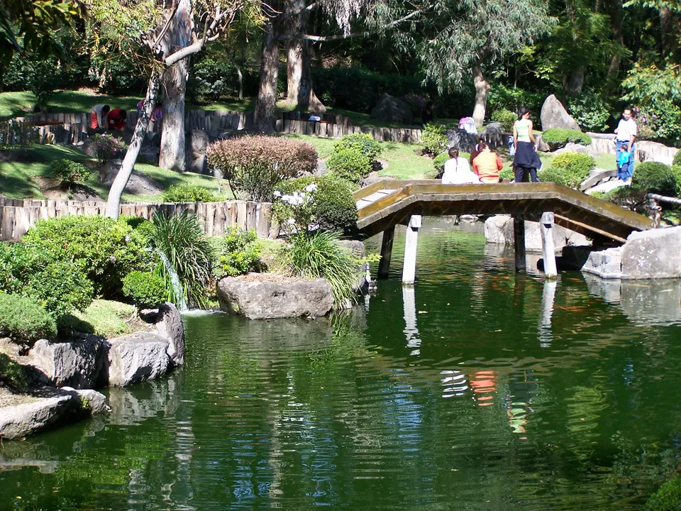 Parque Colomos, "jardín japonés", at w:Guadalajara, México.
Own work.

Shot 17 december 2006. en guadalajara