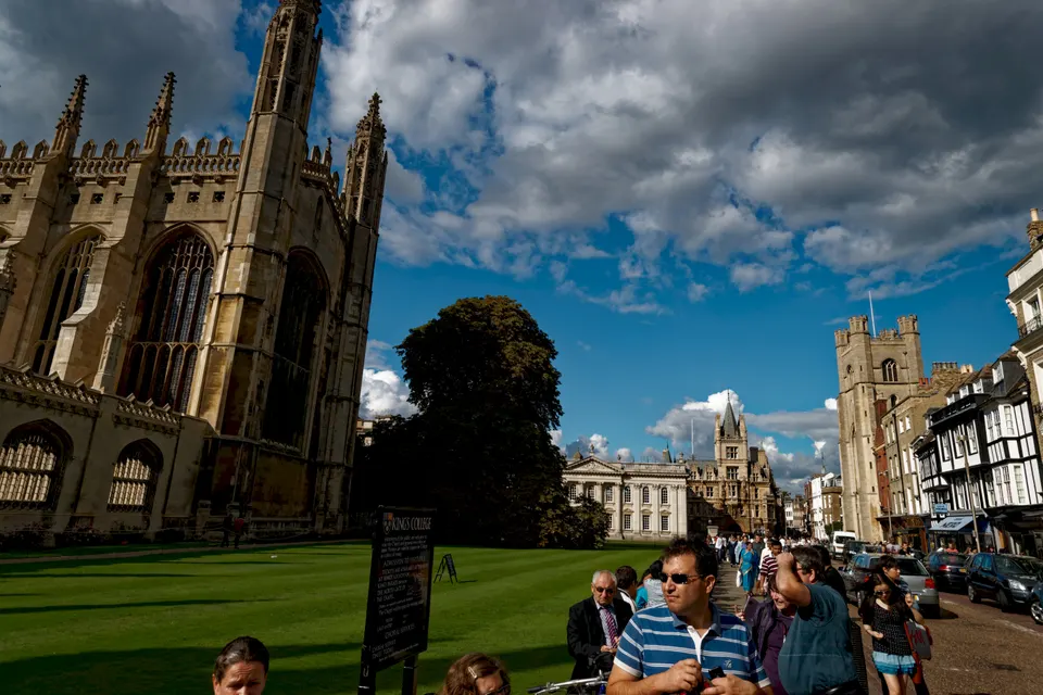 King's Parade y la Capilla de King's College, Cambridge.