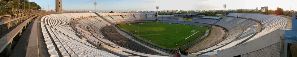 Panorama Estadio Centenario (Montevideo), seen from Tribuna Olimpica, Torneo Clausura 2012, March 2012 en montevideo