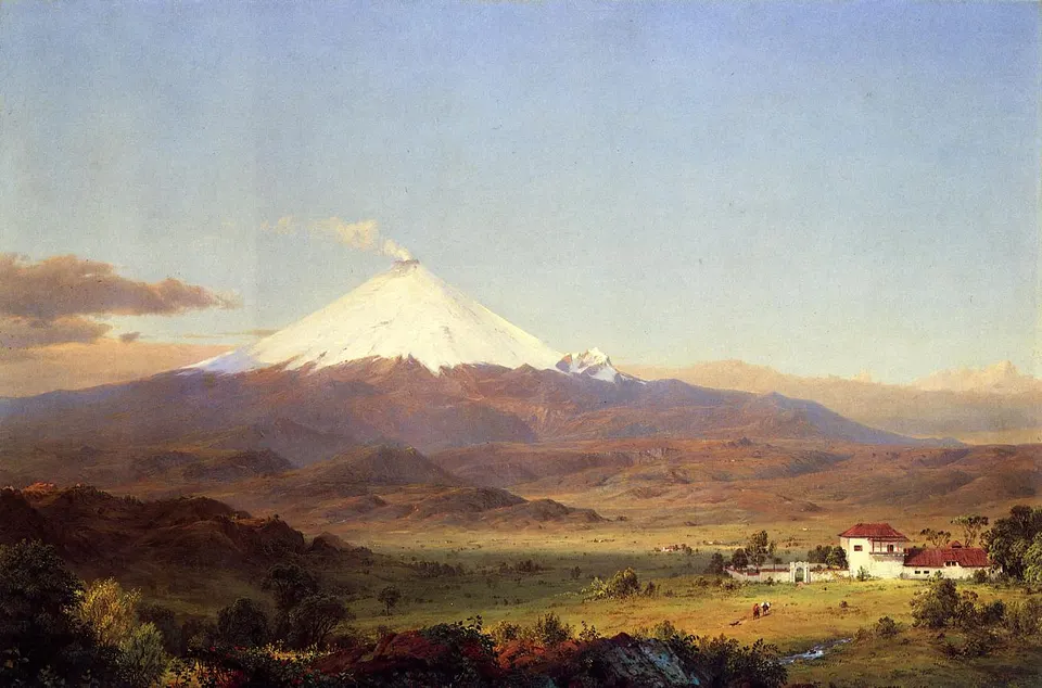 View of Cotopaxi volcano in Equador en ecuador