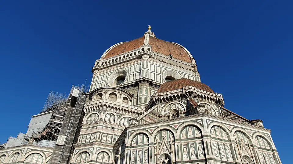 La cúpula de Brunelleschi sobre el Duomo de Florencia.
