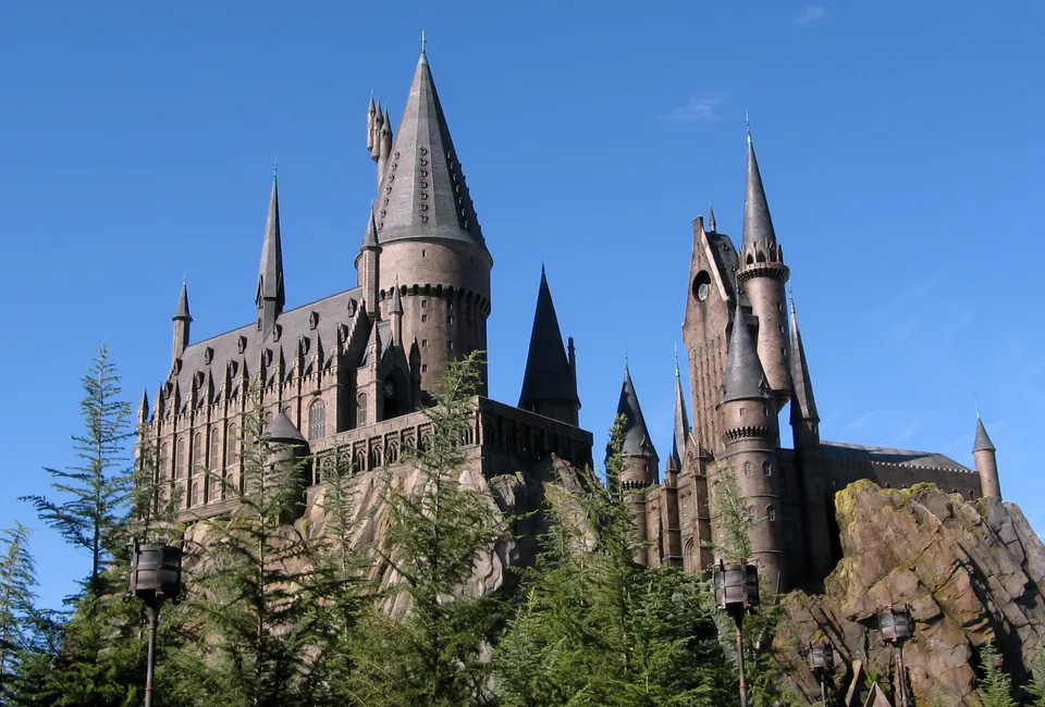Hogwarts Castle in the Wizarding World of Harry Potter, an island of Islands Of Adventure in the Universal Orlando Resor en orlando