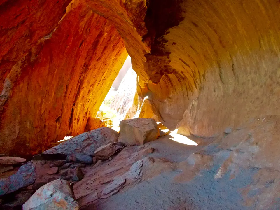 Instalaciones del Centro Cultural Aborigen Anangu en el Parque Nacional Uluru-Kata Tjuta.
