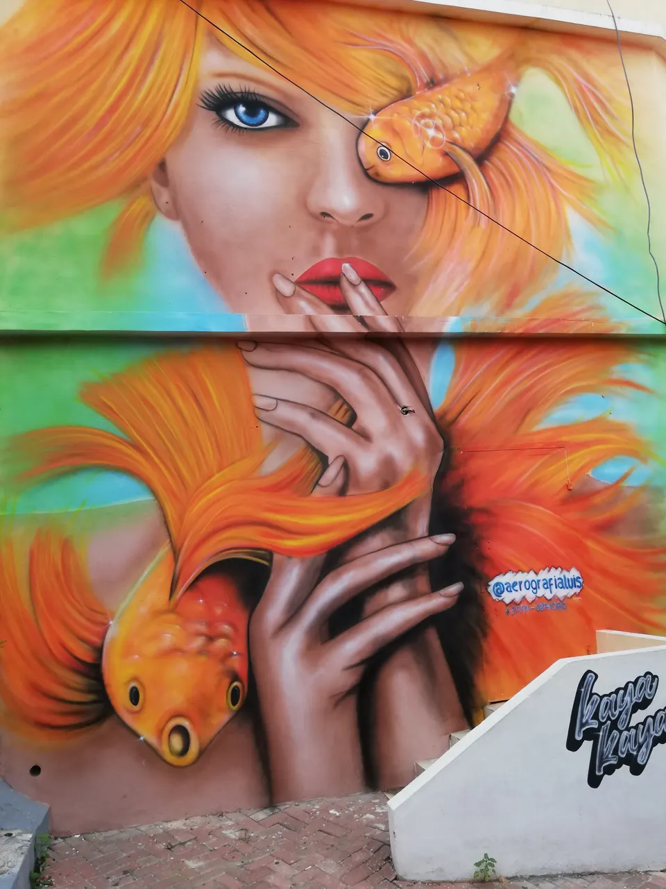 Mural del festival Kaya Kaya, en el barrio de Otrobanda, Willemstad.