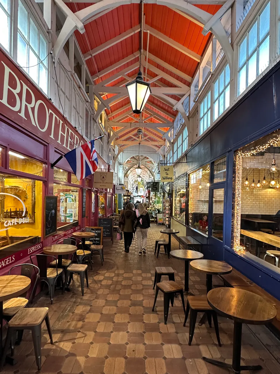El interior del Covered Market de Oxford, abierto desde 1774.