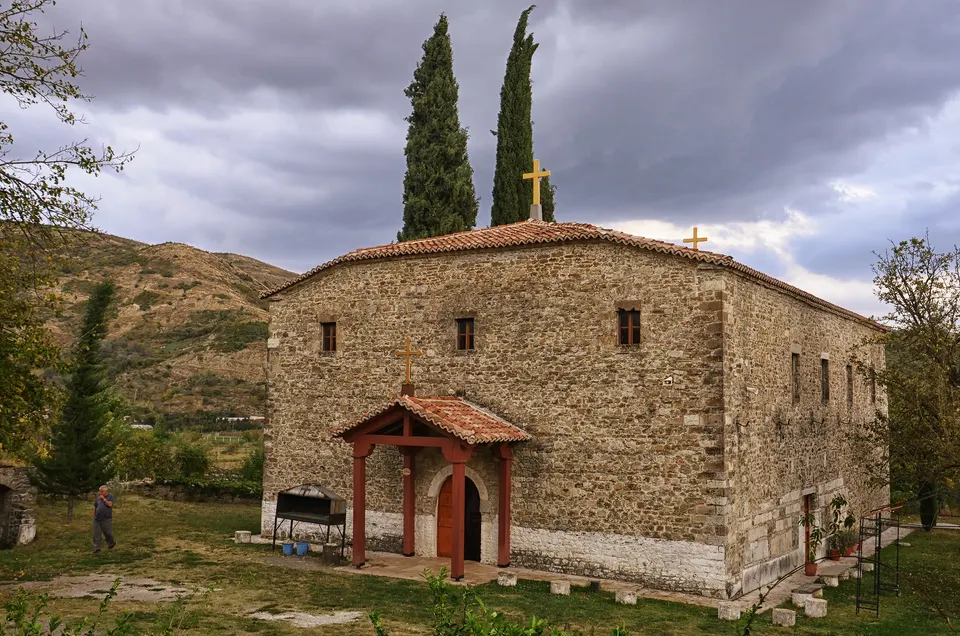 La iglesia de San Juan Vladimir, en Shijon, cerca de Elbasan.