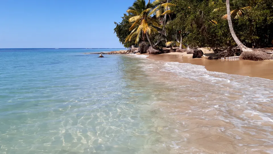 Playa Bonita, cerca de Las Terrenas, en la península de Samaná.