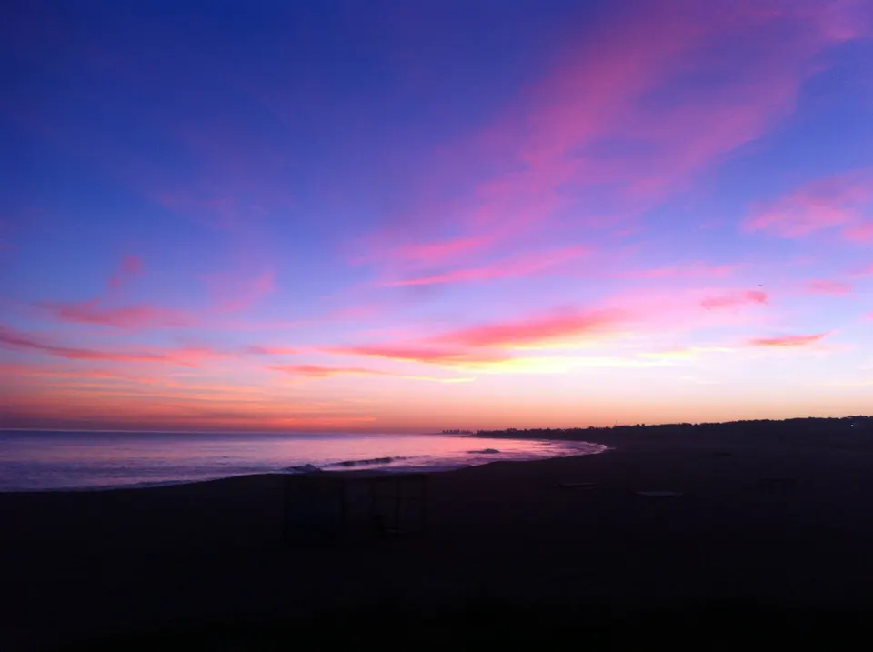 Manantiales Beach at the sunset on Punta del Este en uruguay