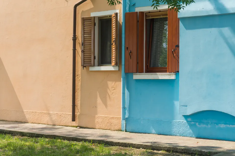 Las casas de colores de la isla de Burano.