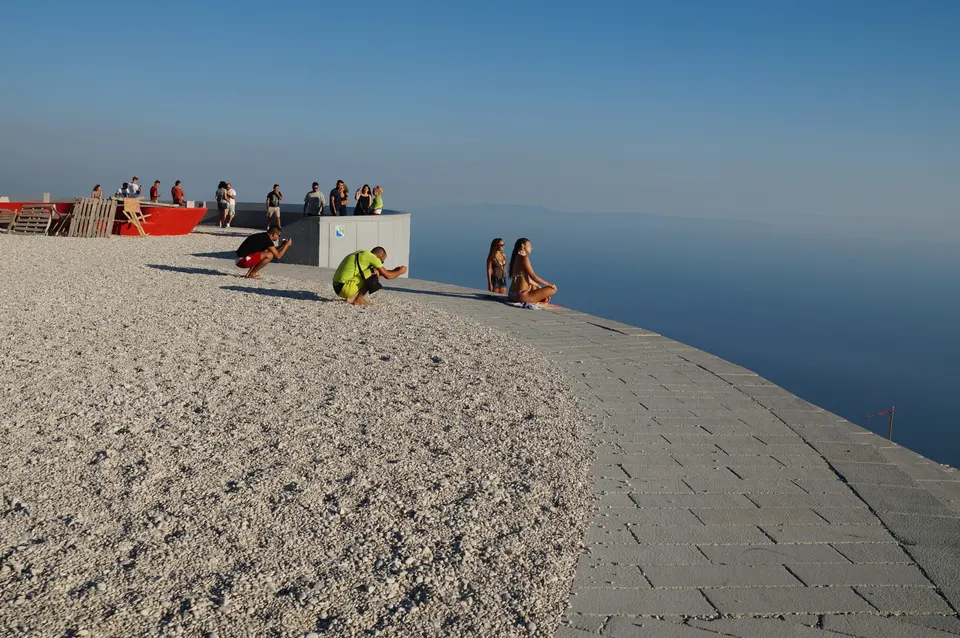 El mirador del Paso de Llogara, con vista a la Riviera Albanesa.