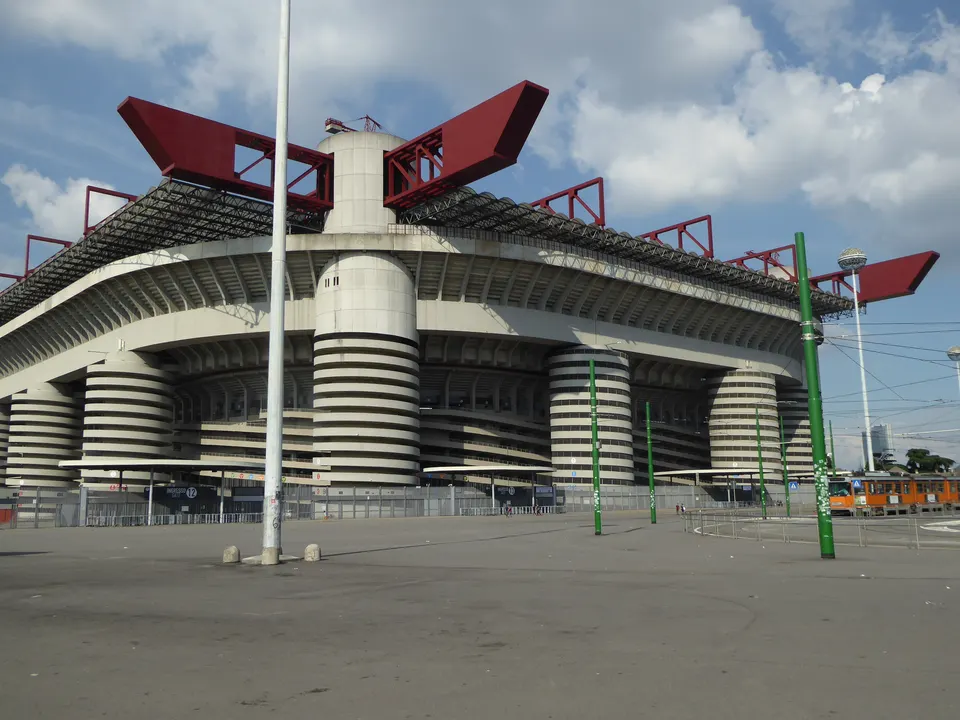 El estadio San Siro (Giuseppe Meazza), en Milán.